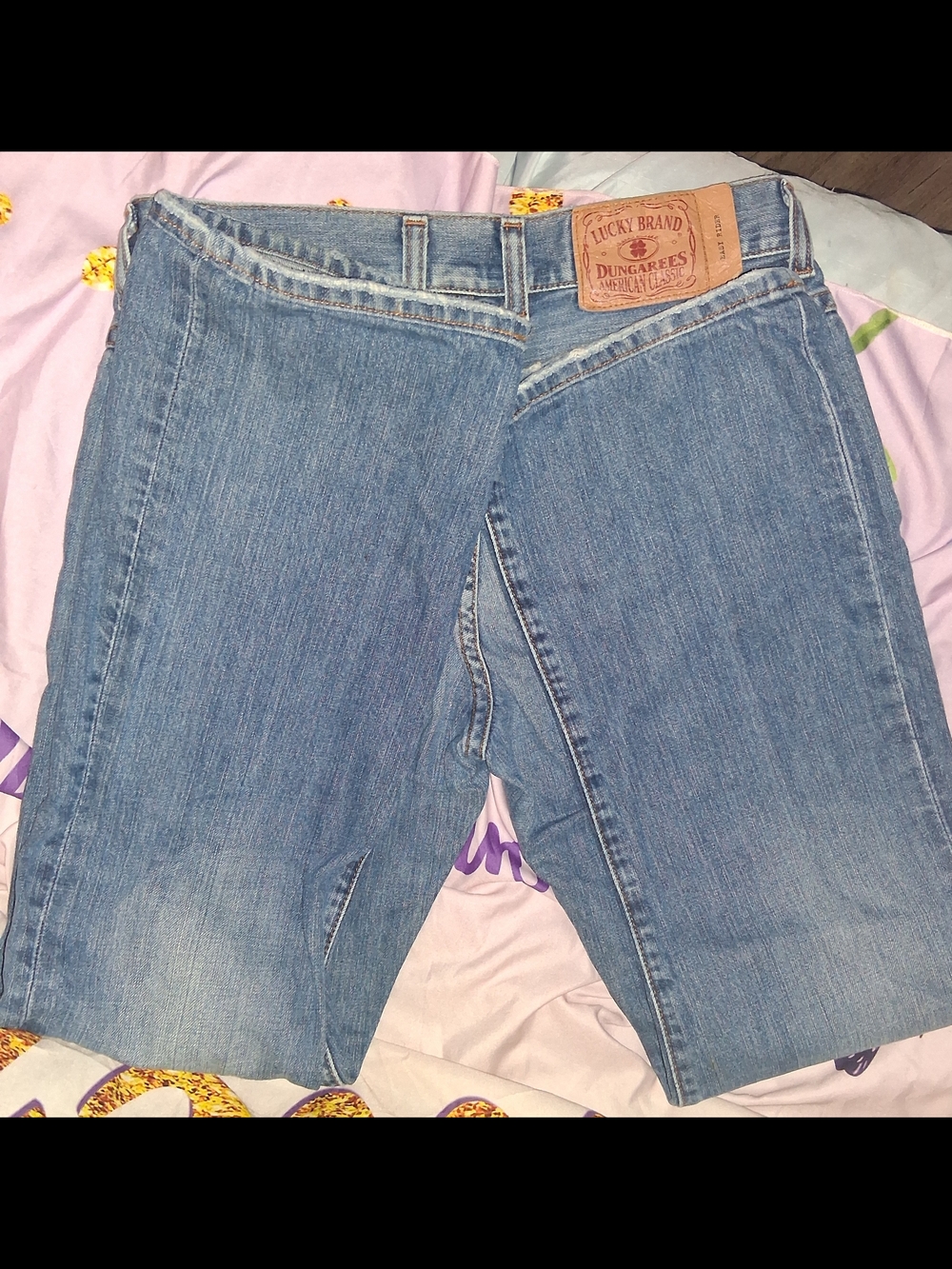 Lucky Brand Easy Rider Dungarees Denim Jeans - Blue - Picture 5 of 6